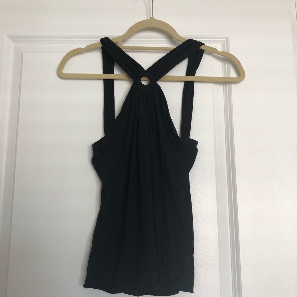 Elie Tahari circle detail knit top